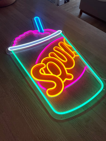 Squishie Cup - Neon Sign