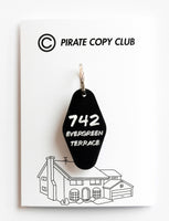 Evergreen Terrace motel keychain