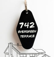 Evergreen Terrace motel keychain