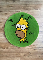 Homer in Bushes Woollen Rug